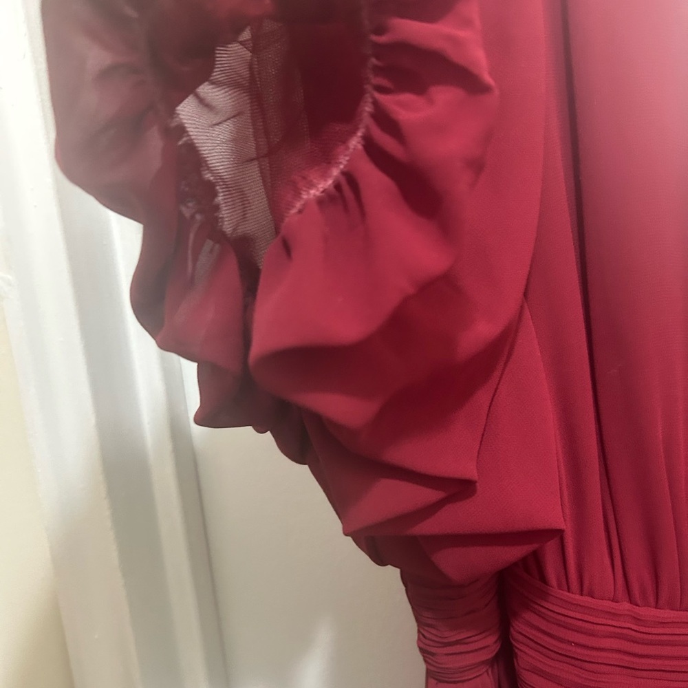 Ever Pretty Burgundy Maxi Dress - Picture 3 of 4